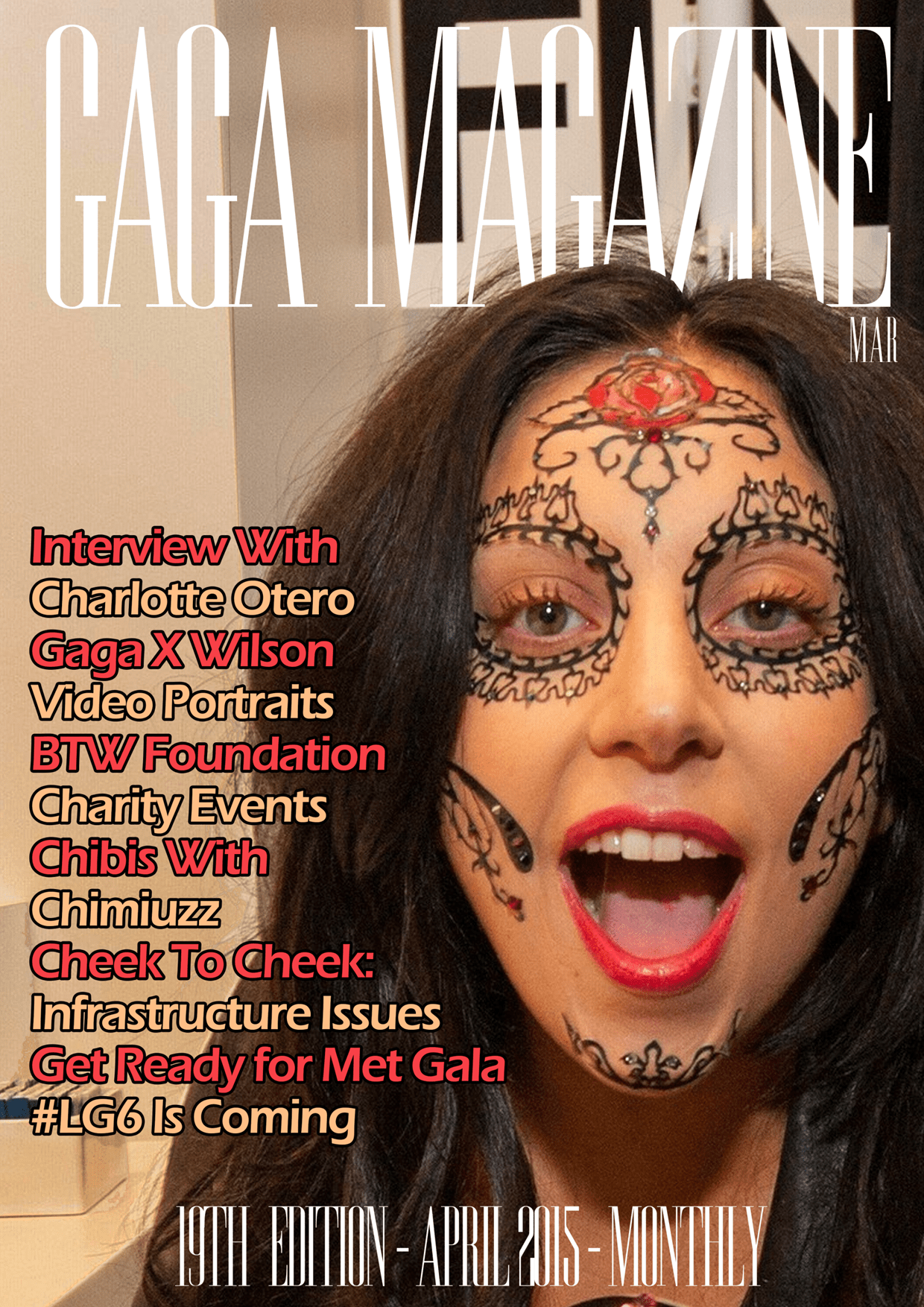 Capa Gaga Magazine - 19th Edition - April 2015